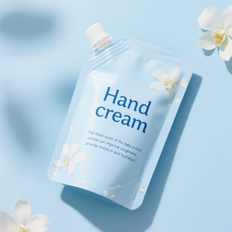 Custom Printing Plastic Liquid Packaging Refill Squeeze Spout Pouch for Hand Cream - image 5