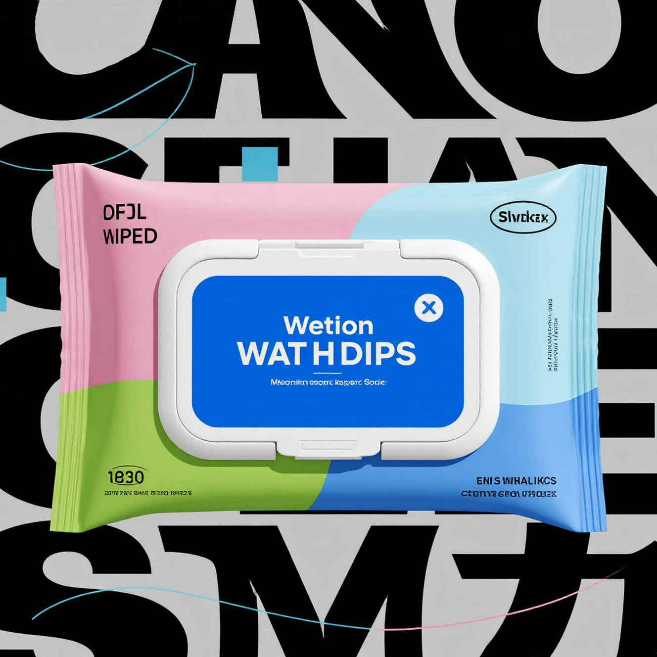Customized Color Design Side Gusset Bag with Reusable Lid for Wet Wipes Tissue - image 5
