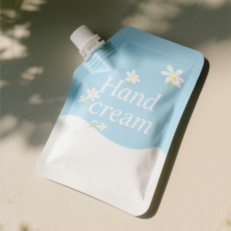 Custom Printing Plastic Liquid Packaging Refill Squeeze Spout Pouch for Hand Cream - image 7