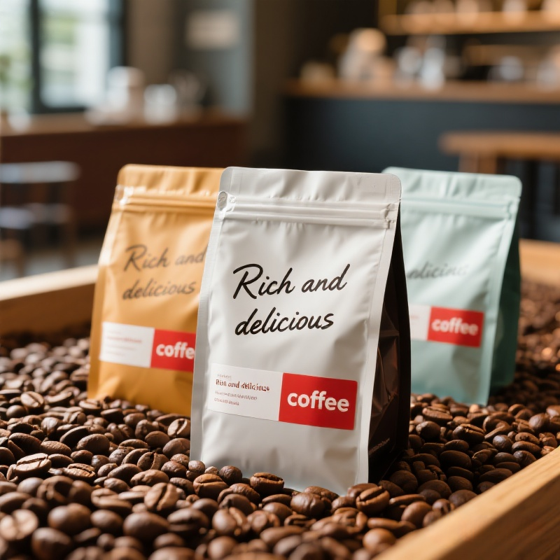 High End Customized Coffee Bean Storage Coffee Bags Packaging Flat Bottom Pouch - image 7