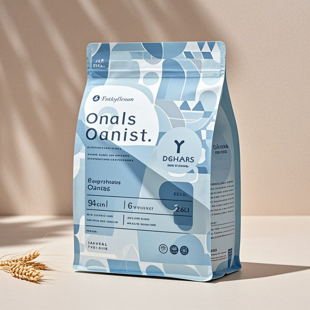 Customized Eco-friendly Kraft Paper Flat Bottom Pouch for Breakfast Cereals - image 3