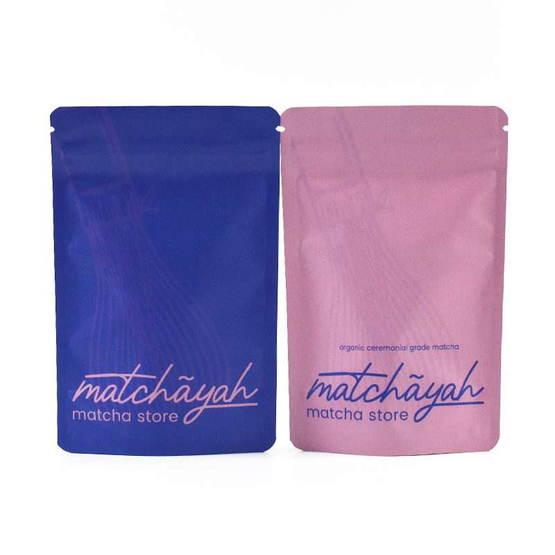 Customized Matcha Powder Stand up Pouch with Resealable Zipper - image 2