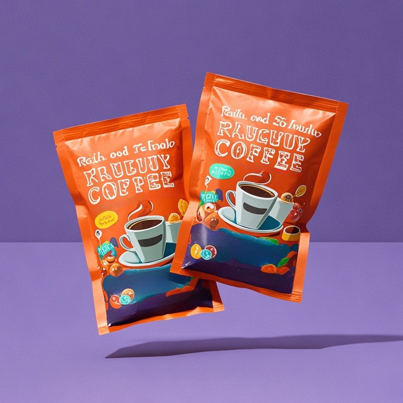 Customized Gravure Printing Heat Seal Three Side Sealing Bag for Instant Coffee - image 4