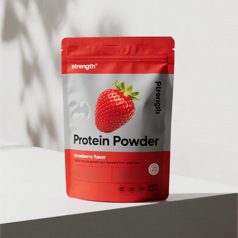 Customized 800G Matte Finish High Quality Stand up Pouch for Protein Powder Mylar Bag - image 5
