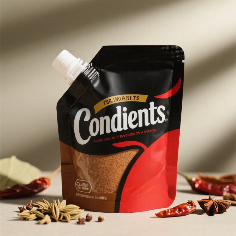 Customized Spout Pouch with Stand up Bottom for Condients&Seasonings Mylar Bag - image 4
