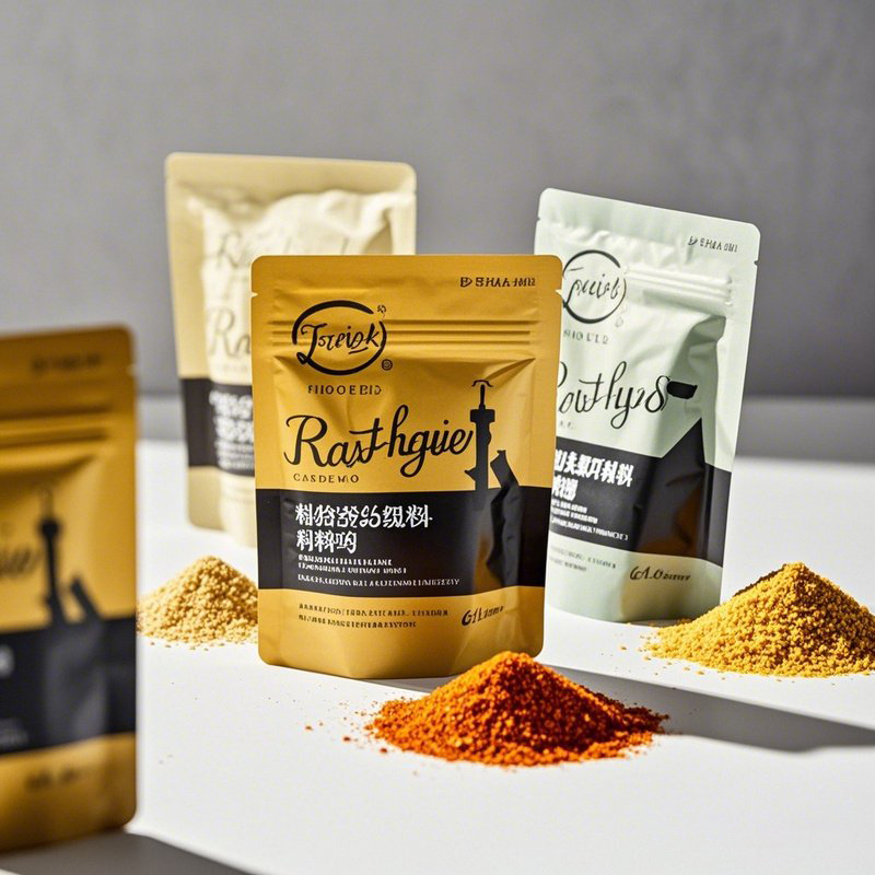 Custom Printed Multi-layer Composite Stand up Pouch with Resealable Zipper for Seasoning