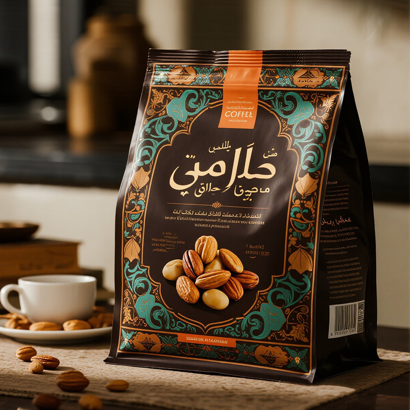 Custom Printed High End Flat Bottom Pouch for Mixed Nuts Gift Packaging Bag - image 2