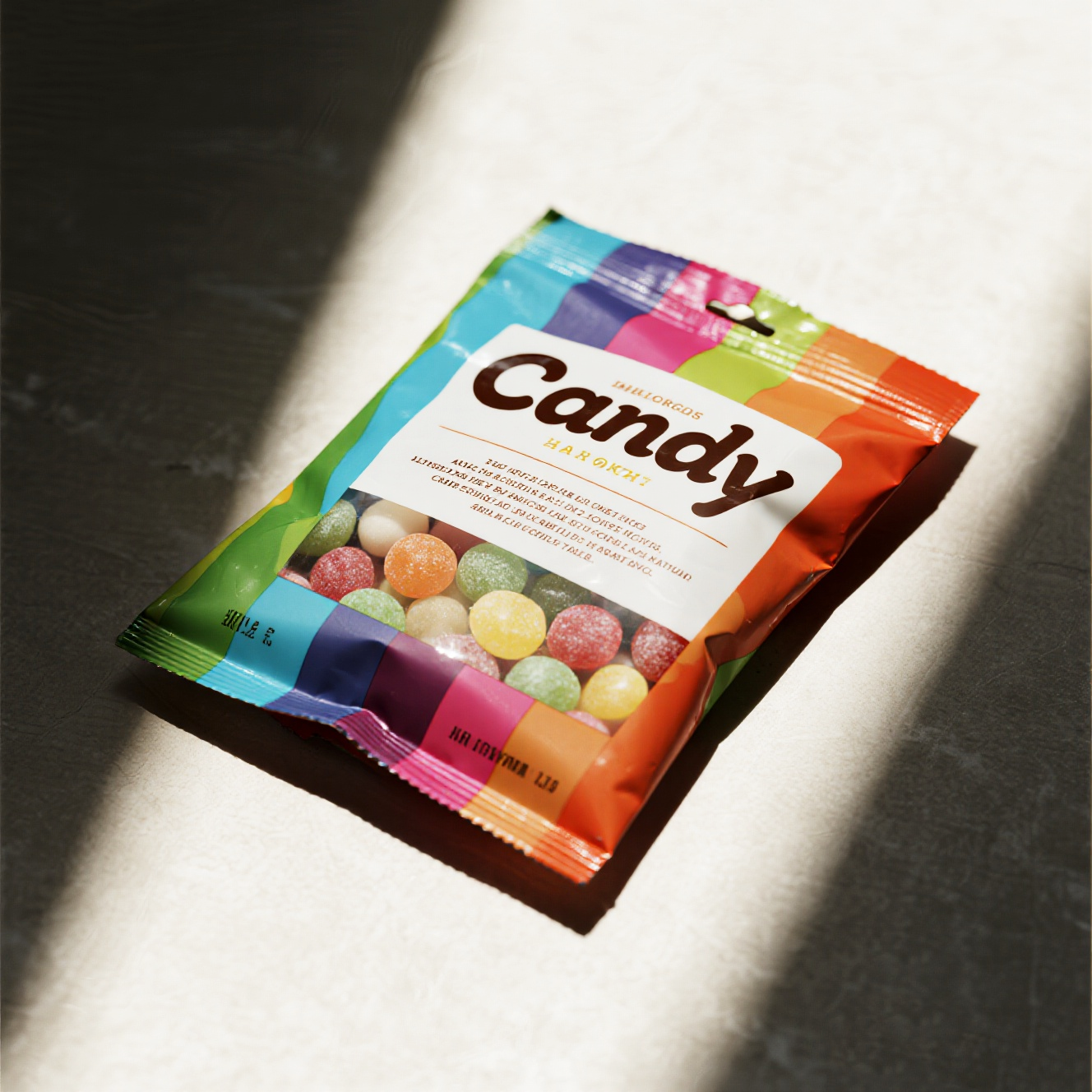 Customized Vibrant Printing Back Side Seal Bag for Candy Gummy Chocolate - image 5