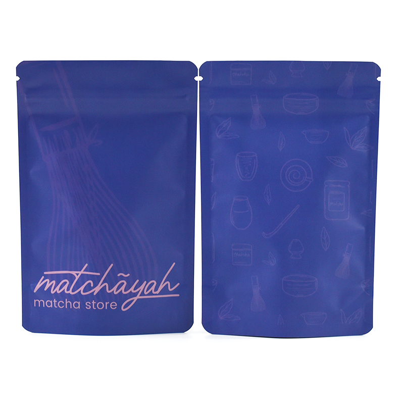 Customized Matcha Powder Stand up Pouch with Resealable Zipper - image 6