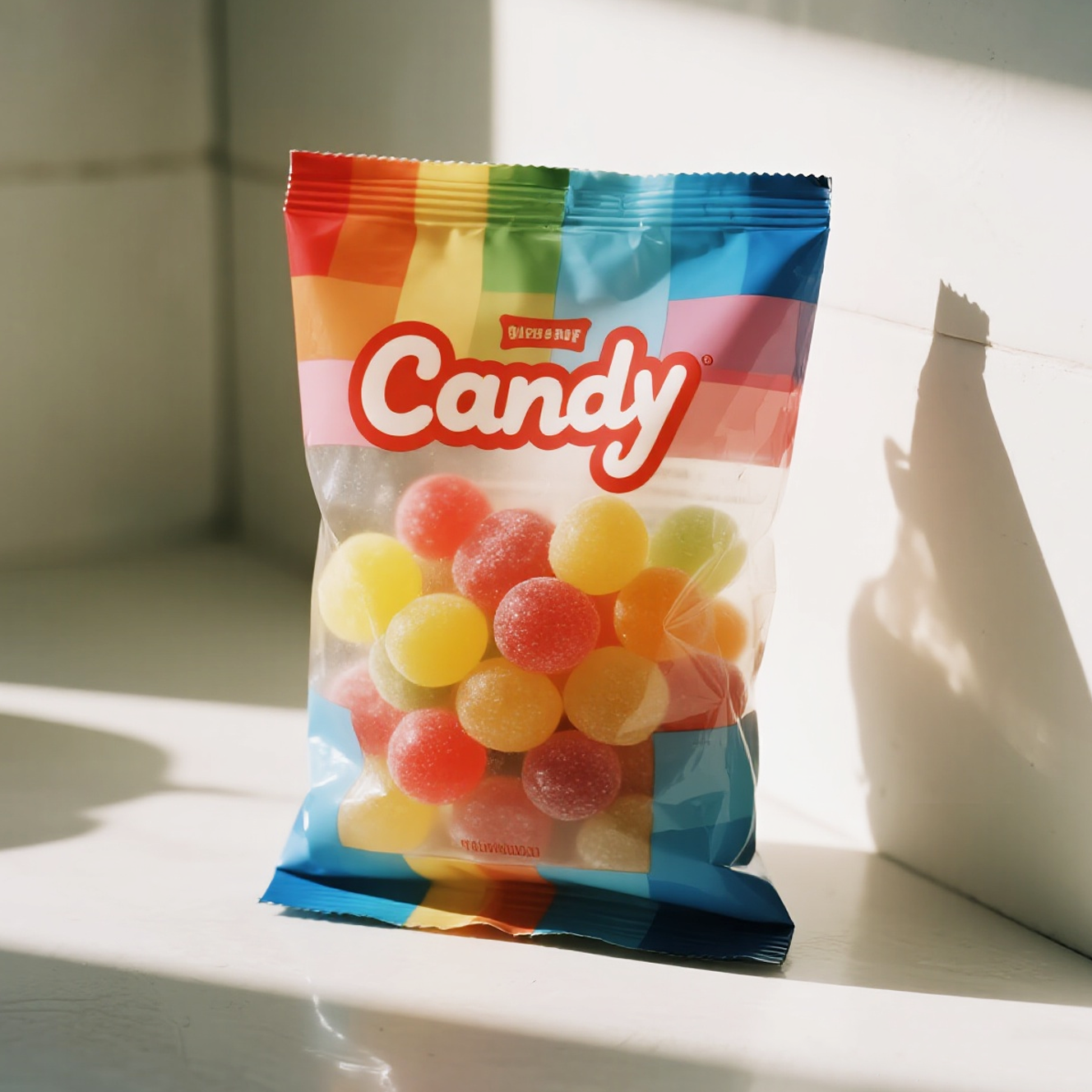 Customized Vibrant Printing Back Side Seal Bag for Candy Gummy Chocolate - image 4