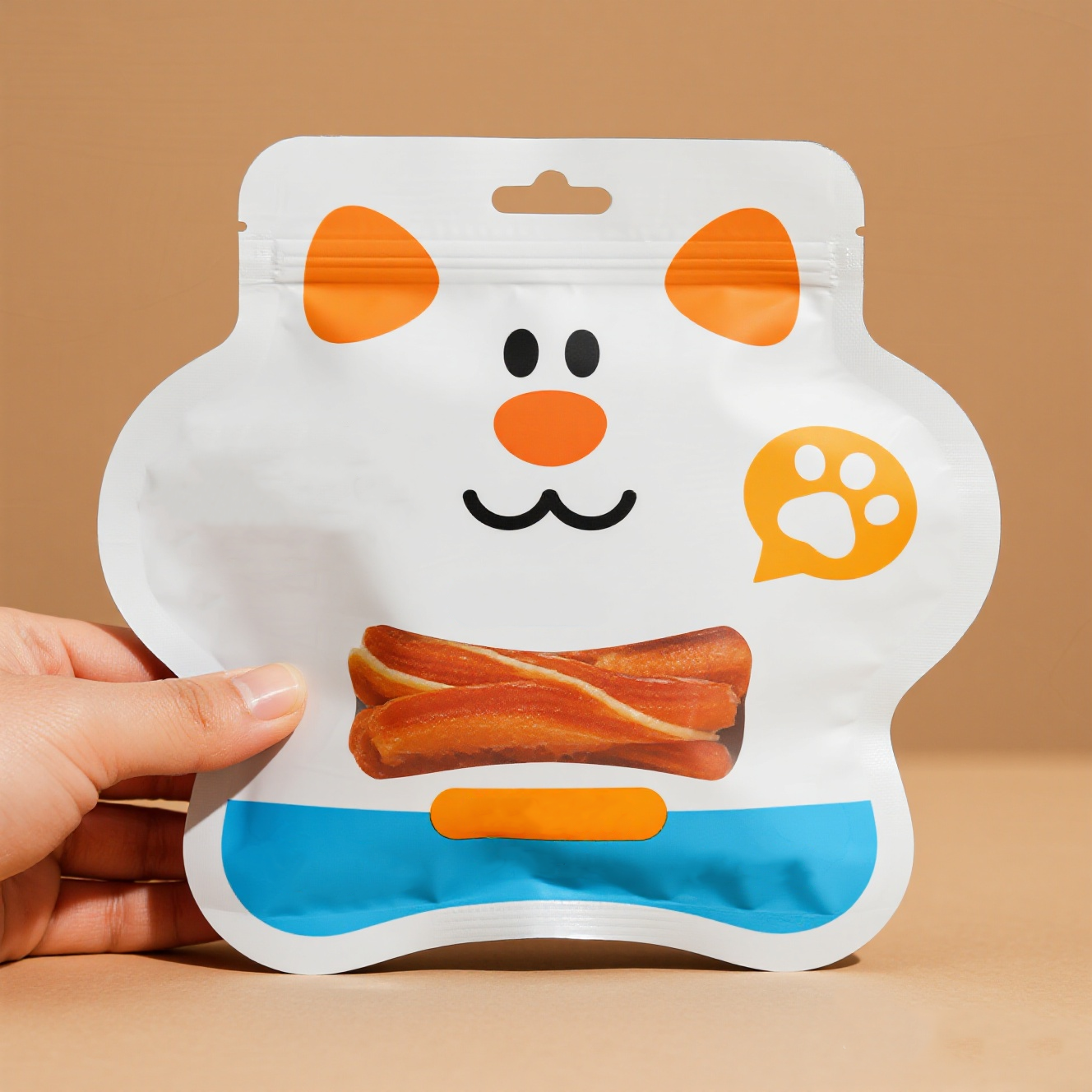 Customized Die Cut Shaped Pouch with Window for Pet Food Pet Snacks - image 5