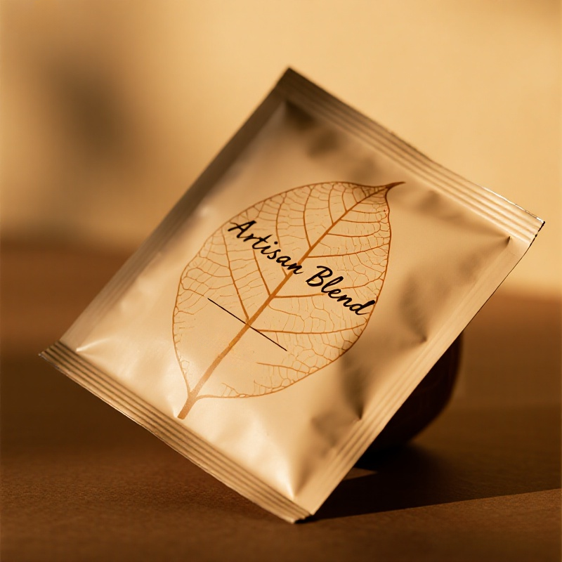 Custom Design Convenient Portable Small Size Three Side Seal Flat Pouch for Coffee - image 4