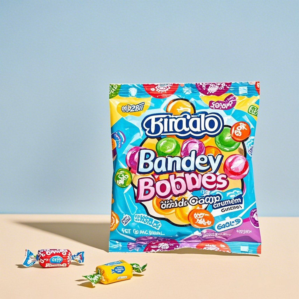 Customized Food Grade Back Side Seal Bag with Colorful Printing for Candy Gummy - image 2