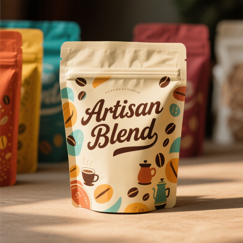 Customized Recloseable Stand up Pouch with or without Window for Coffee - image 4