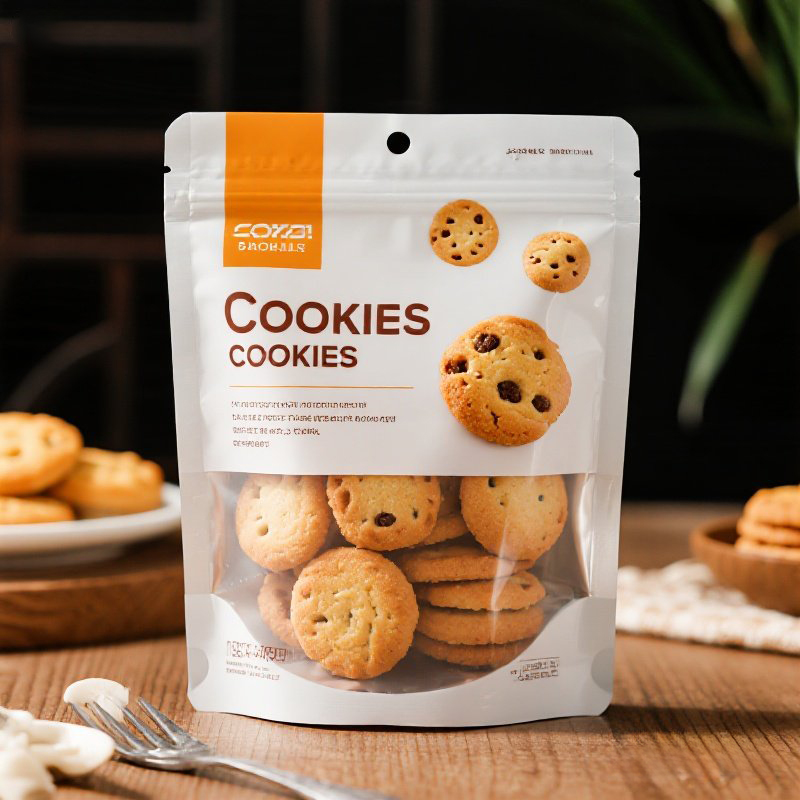   Custom Printed Smell Proof Cookie Plastic Packaging Stand up Pouch with Window - image 2