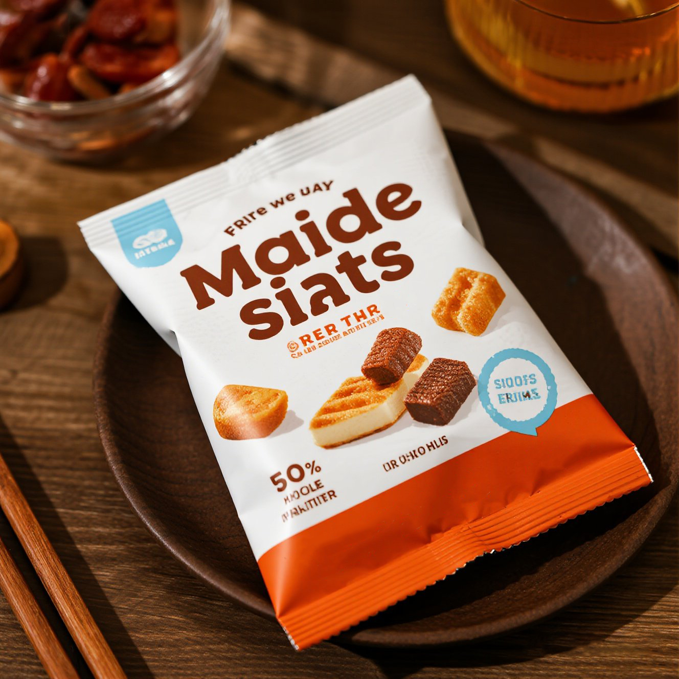 Customized Smell Odor Proof Back Side Seal Pillow Pouch for Puffed Food Mylar Bag - image 5