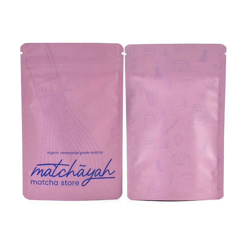 Customized Matcha Powder Stand up Pouch with Resealable Zipper - image 5