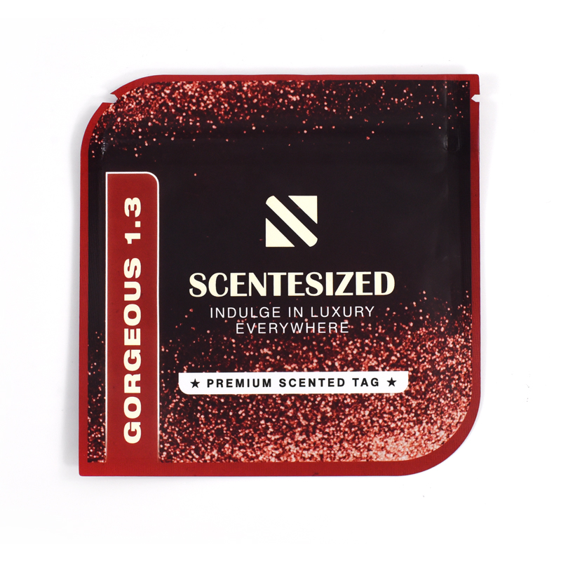 Customized Shpaed Heat Seal Die Cut Shape Bag for Premium Scented Tag - image 4