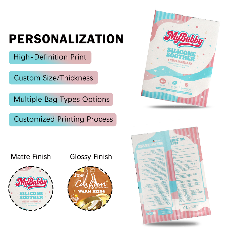 FDA Approved Food Packaging Bags Back Seal Bag for Baby Products - image 7
