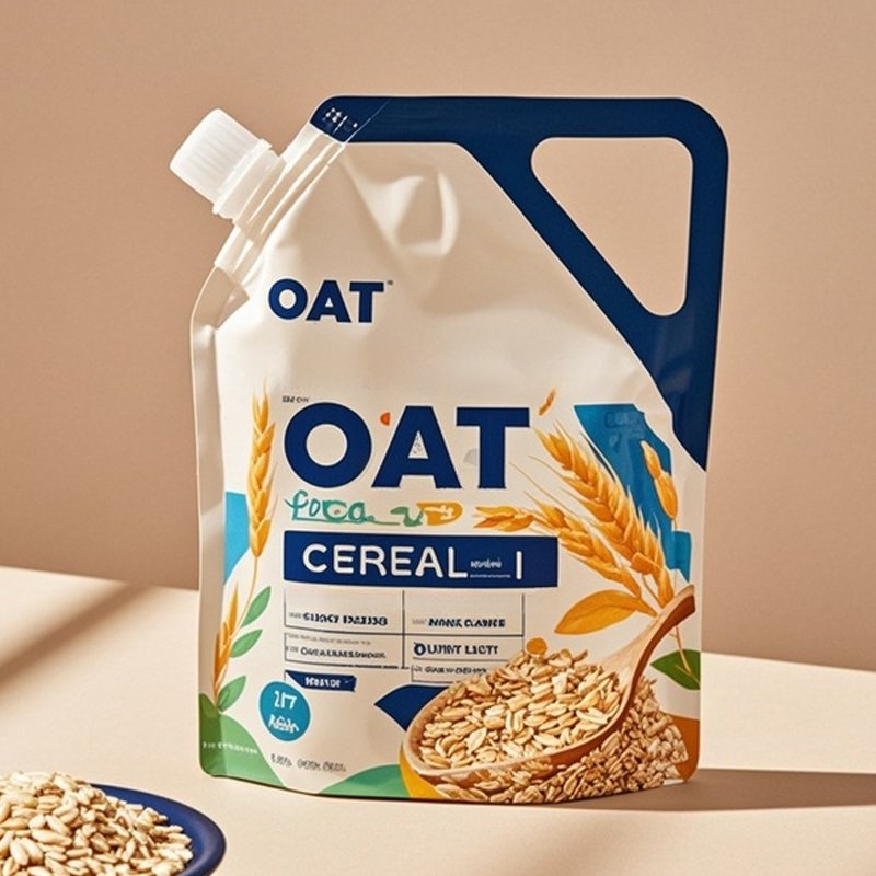 Customized Refill Package Spout Pouch with Nozzle for Oat Cerela Food Pouch Bag - image 5