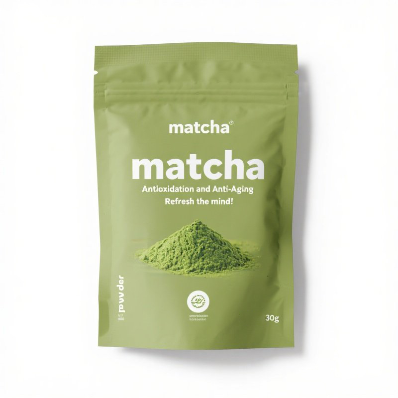 Customized Leakproof Airtight Stand up Ziplock Pouch for Cocoa Powder Matcha Powder - image 4