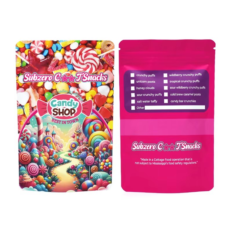 Low MOQ Food Grade Plastic Packaging Bags with Custom Design for Sweet Candy - image 3
