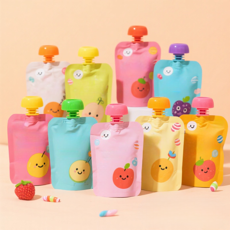 Customized Totally Personalized Baby Food Spouted Pouch for Organic Fruit Puree