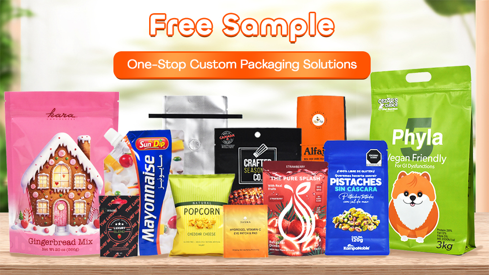 Custom Flat Bottom Bags for Powder Packaging: Soft Touch Film + VMPET + PE