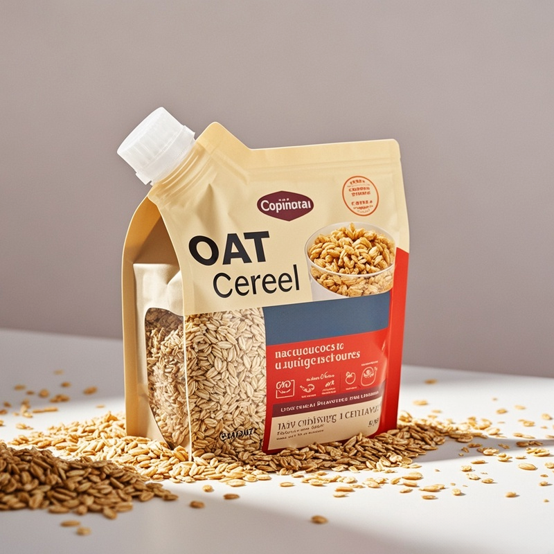 Customized Refill Package Spout Pouch with Nozzle for Oat Cerela Food Pouch Bag