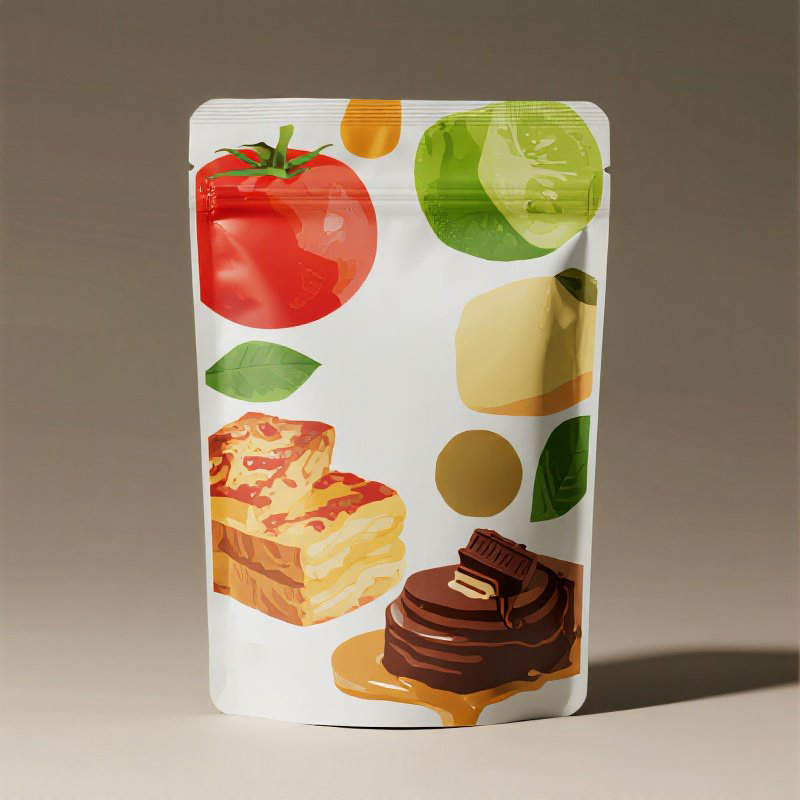 Customized Japanese Brand Stand up Ziplock Pouch for Snack Cake Mylar Bag - image 3