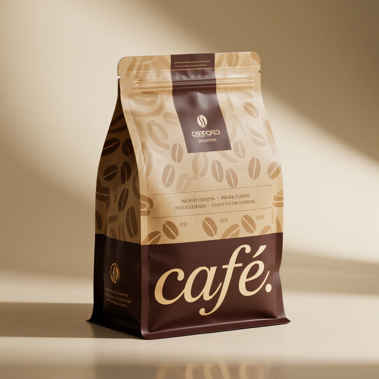 Customized Flat Bottom Pouch with Easy-to-use Resealable Closure for Coffee Beans - image 2