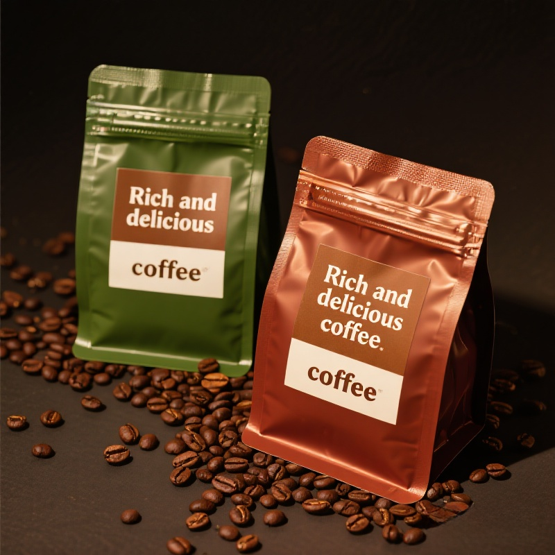 High End Customized Coffee Bean Storage Coffee Bags Packaging Flat Bottom Pouch - image 2