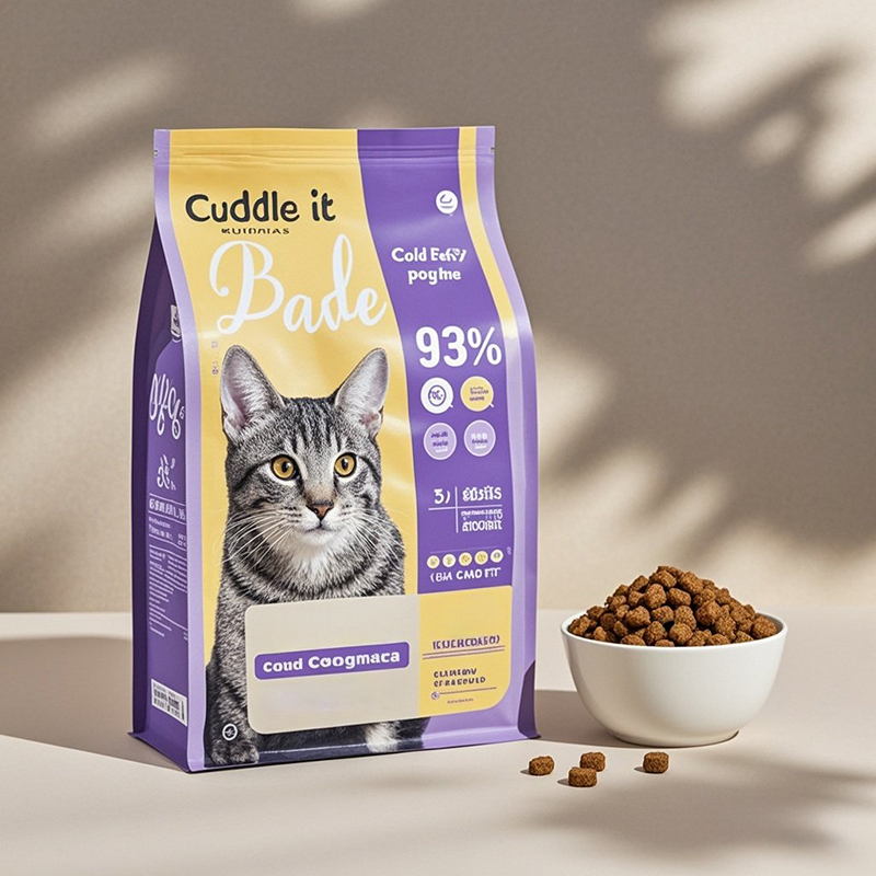 Customized Laminated Foil Mylar Food Packing Bags Flat Bottom Pouch for Pet Treats