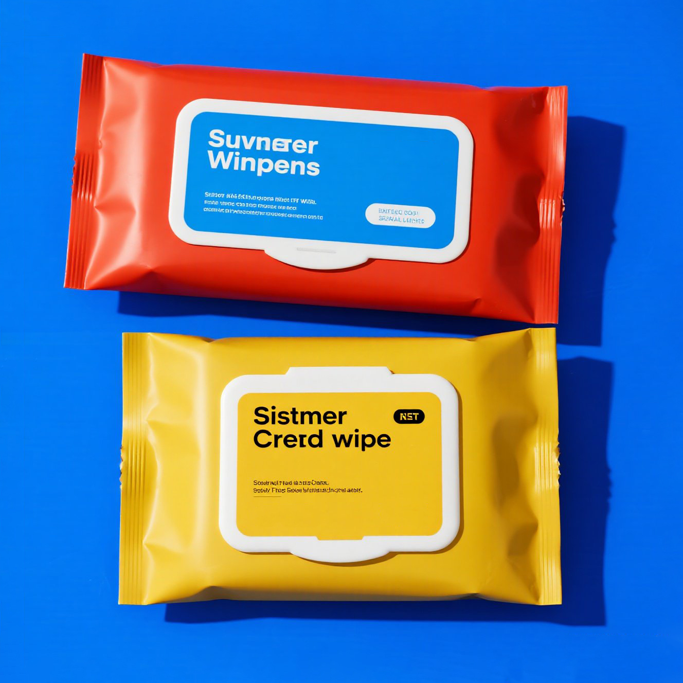 Customzied Heat Seal Four Side Seal Bag for Wet Wipes Plastic Packaging Bag - image 3