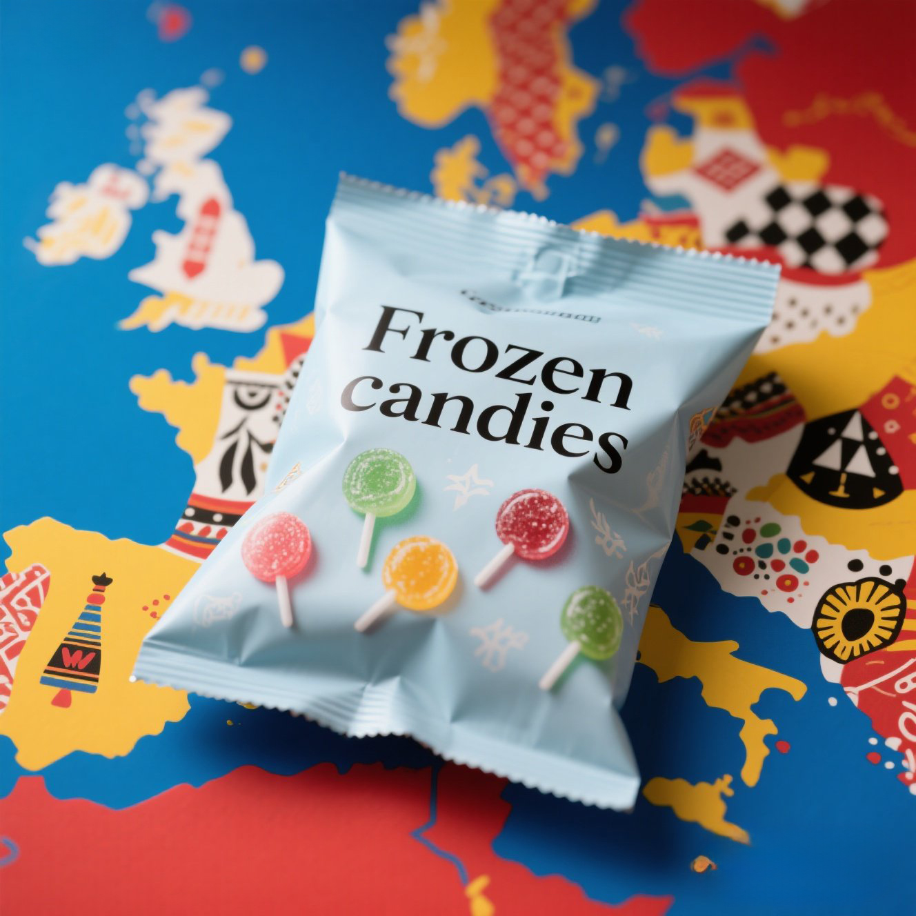 Customized Food Grade Back Side Seal Bag with Colorful Printing for Candy Gummy - image 3