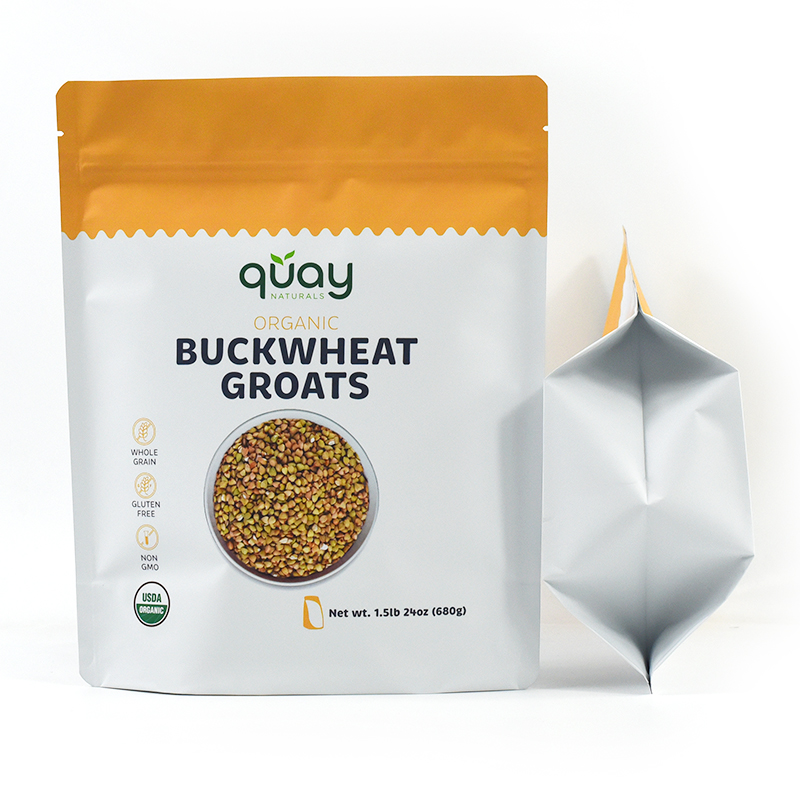 Customized Food Packaging Stand up Pouch with Plow Bottom for Buckwheat Groats - image 2