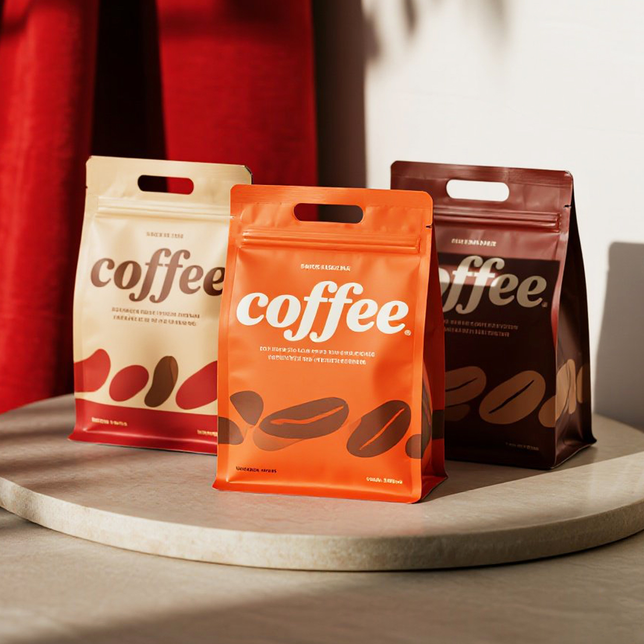 Customized High Quality Eight Side Seal Flat Bottom Pouch for Coffee Beans - image 2
