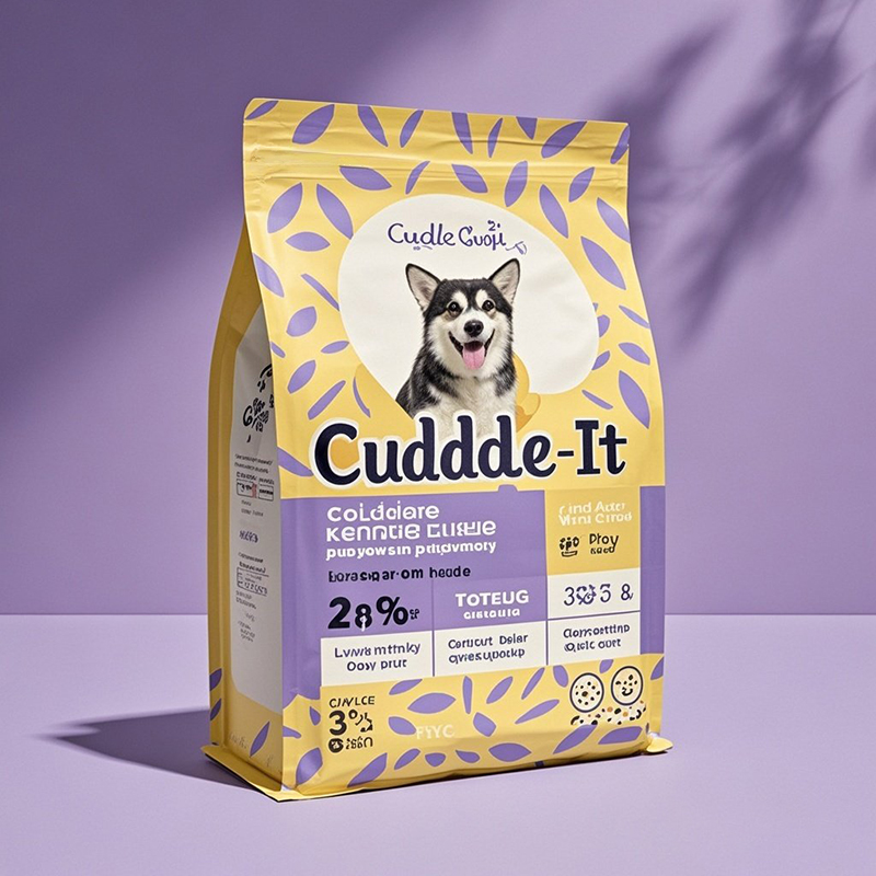Customized Laminated Foil Mylar Food Packing Bags Flat Bottom Pouch for Pet Treats - image 7