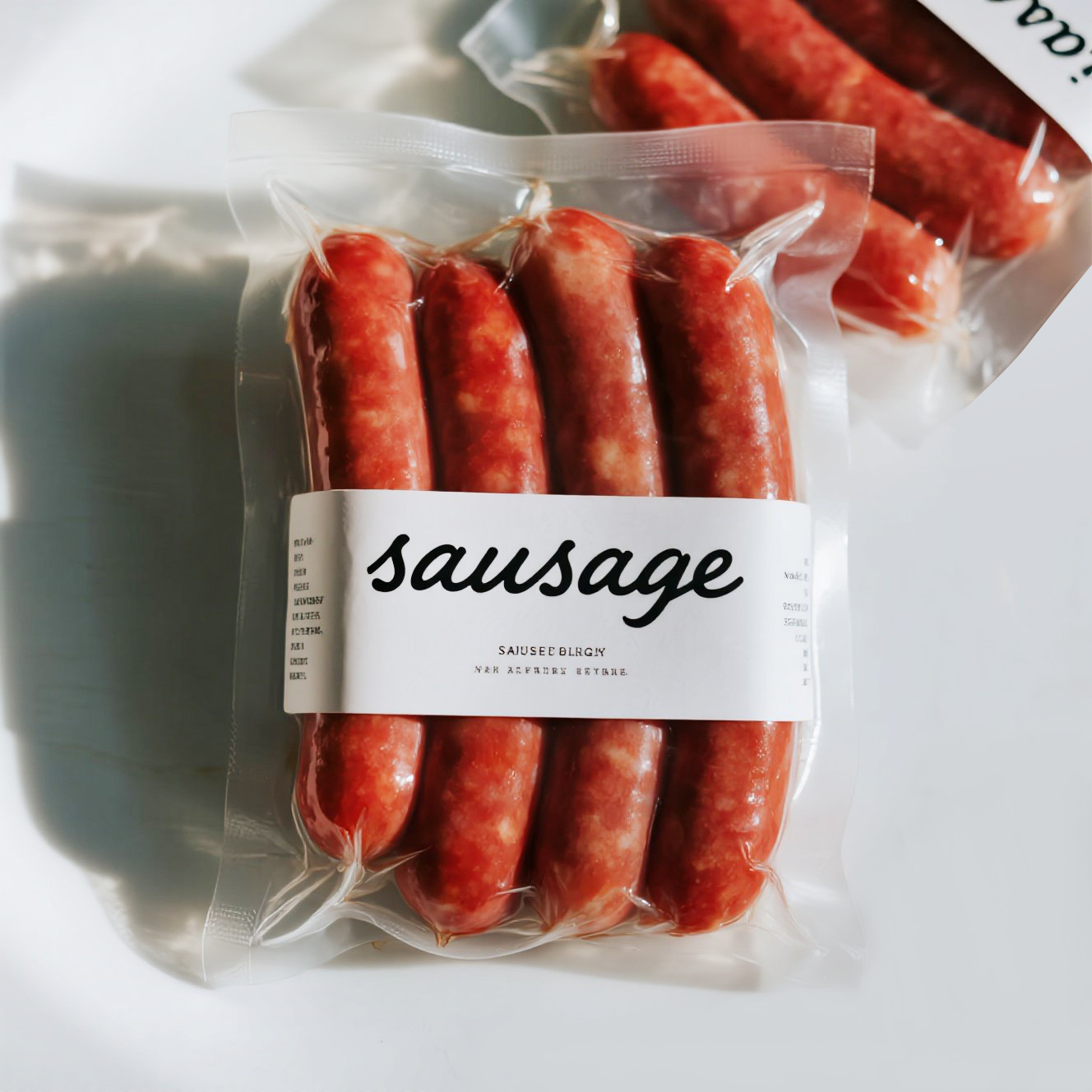 Customized Branded LOGO Transparent Vacuum Bag for Sausage Mylar Bag