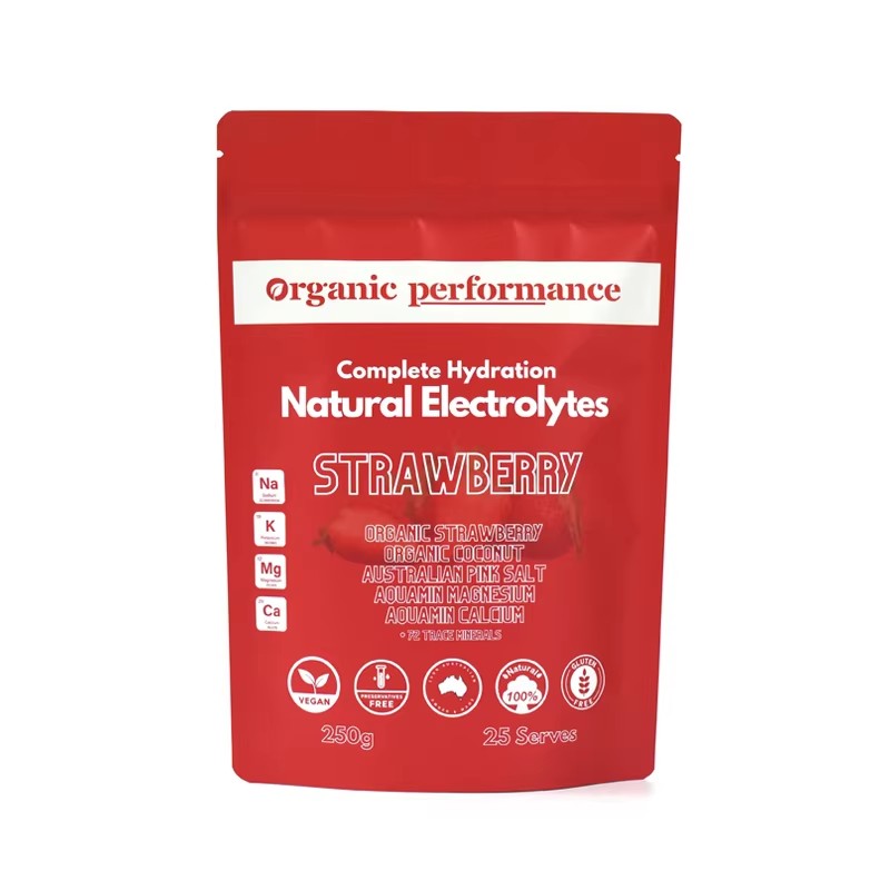 Customized 250G 25 Serves Stand up Pouch for Natural Electrolytes Powder