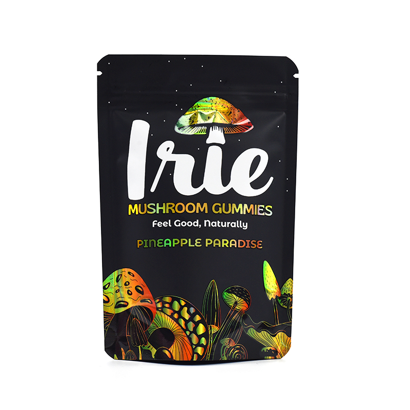Customized UV Effect Sun Proof Stand up Pouch with Zipper for Cannabis