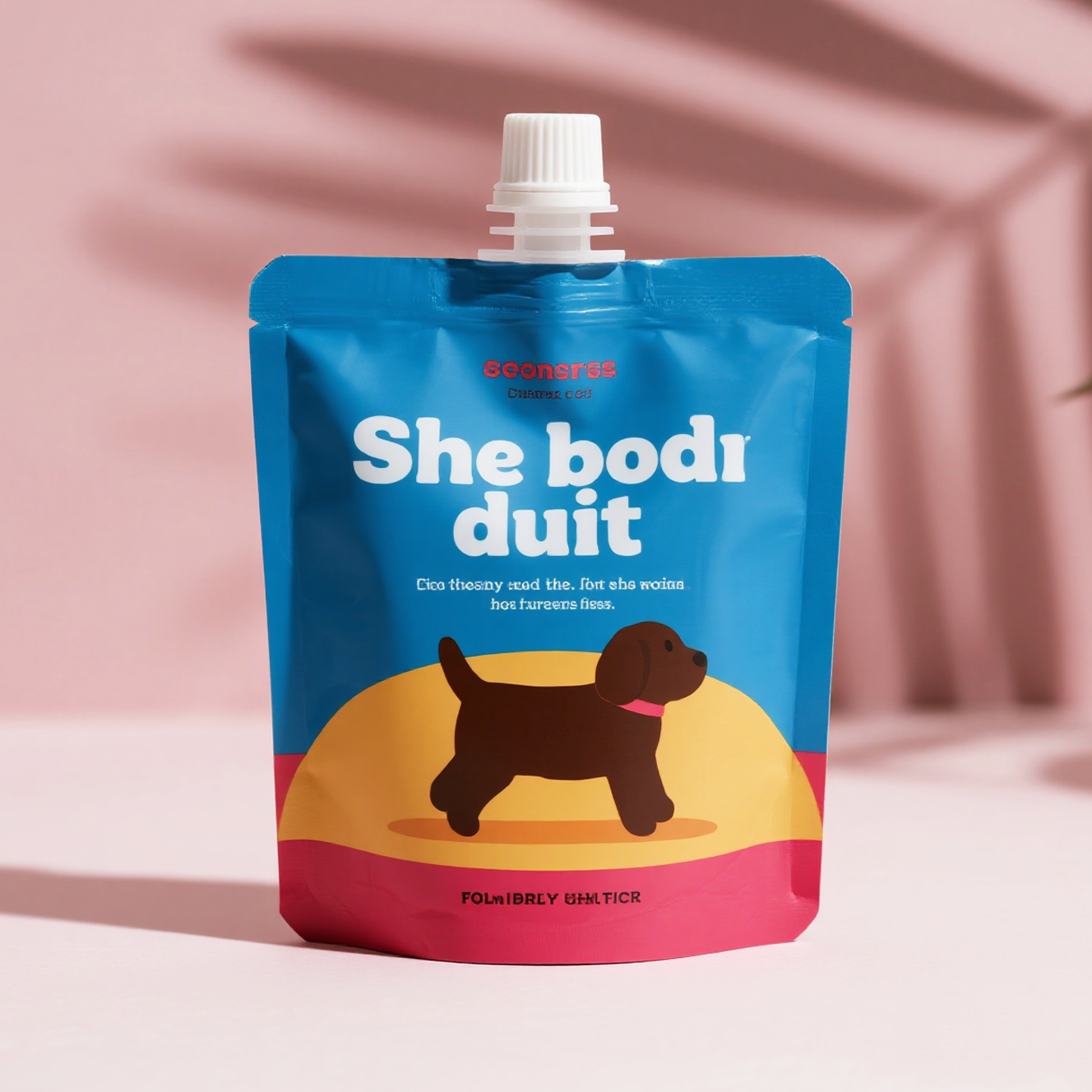 Customized Matte Finish Spout Pouch with Stand up Bottom for Pet Cat Wet Food - image 2
