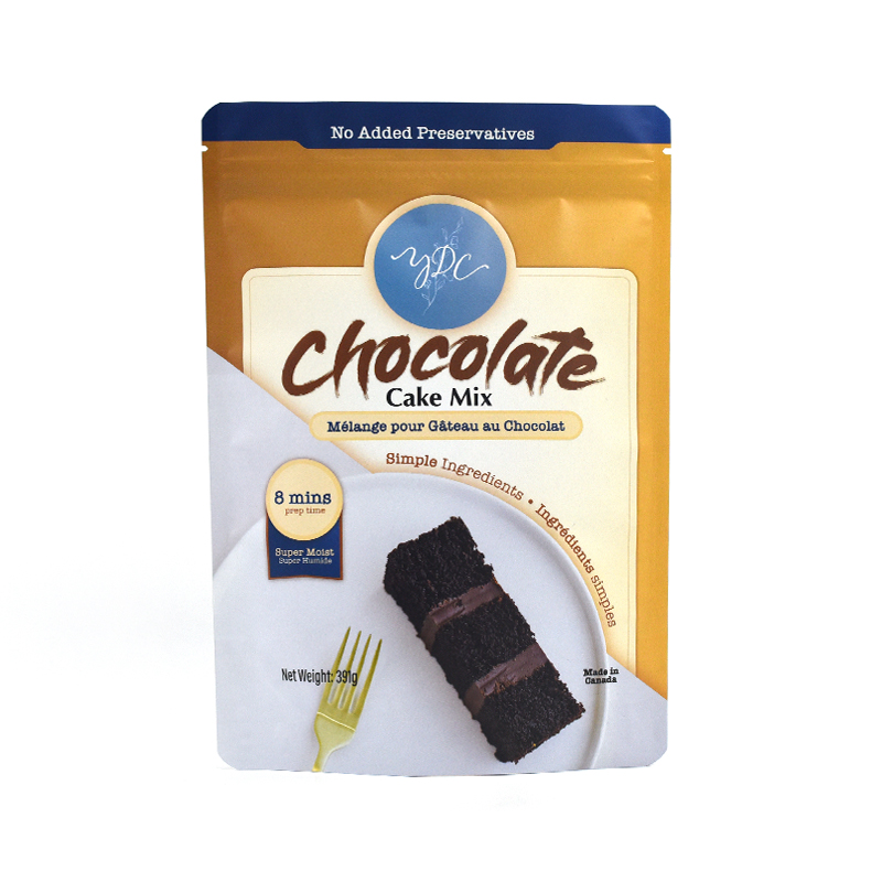 Customized Food Packaging Stand up Pouch with Ziplock for Cake Mix - image 2