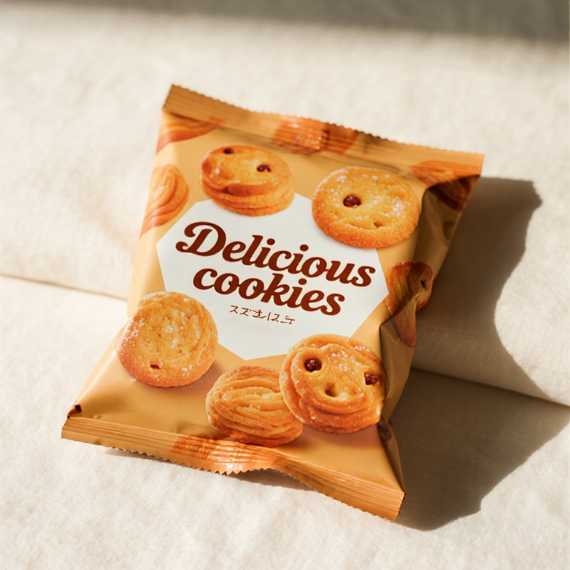 Customzied Semi-Transparent Food Grade Back Sealed Bag with Branded Logo for Cookie - image 5