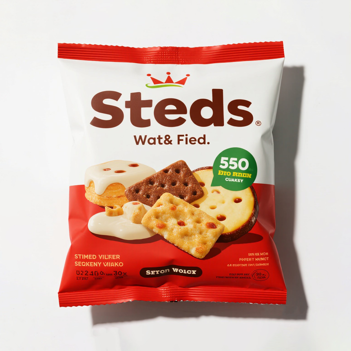 Customized with Lables and Design Back Side Seal Bag for Nuts Cookie Potato Chips - image 2