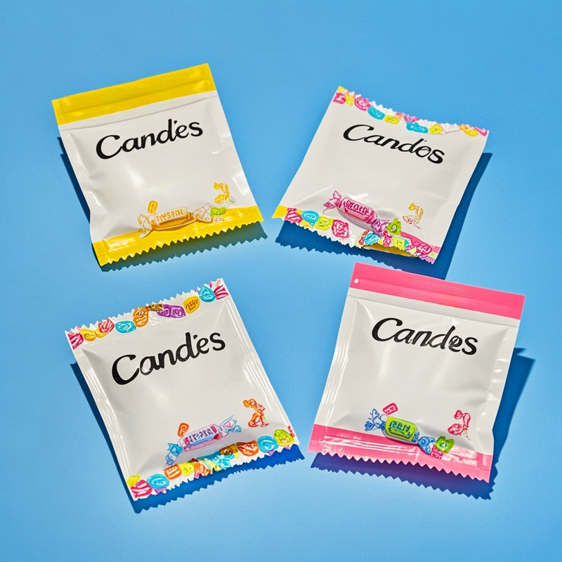Wholesale Custom Printed Transparent Flat Pouch with Ziplock for Sweet Candy - image 6