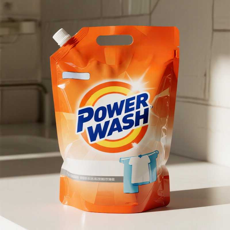Customized 1L Laundry Detergent Spout Pouch Squeeze Packaging Refill Pouch
