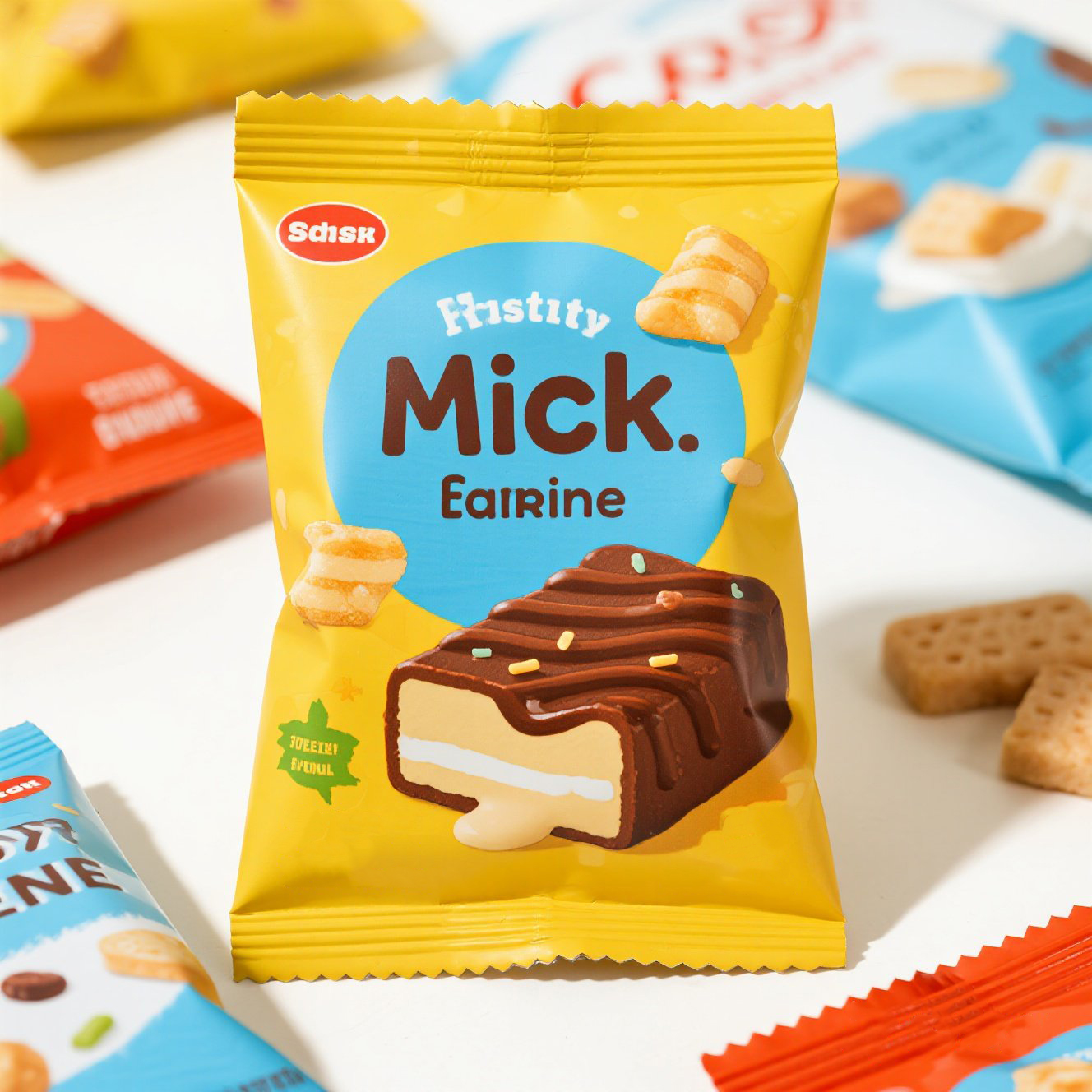 Customized with Lables and Design Back Side Seal Bag for Nuts Cookie Potato Chips - image 3
