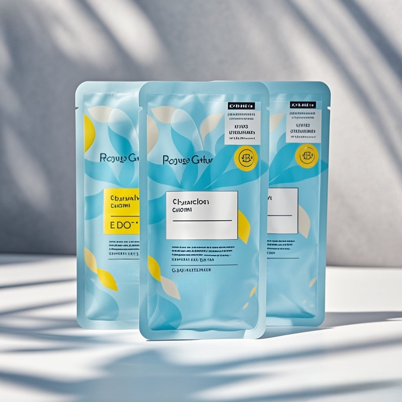 New Trend Customized Heat Seal Flat Pouch for Facial Mask Sachet Packaging - image 4