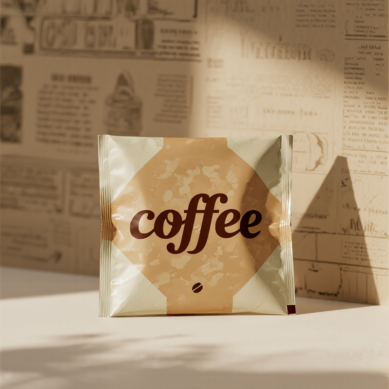 Customized Brown Matte Finish Disposable Back Sealed Bag for Instant Coffee Powder - image 2